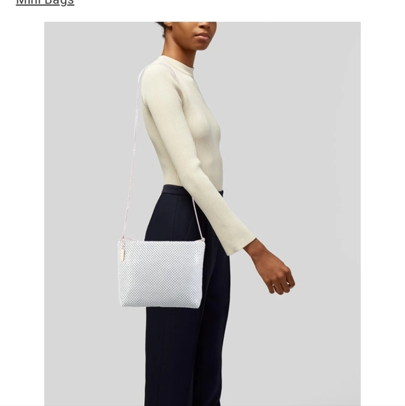 whiting and davis white mesh purse - Picture 3 of 6